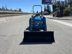 Tracteur compact LS avec chargeur frontal et pelle arrière, 4x4, diesel, qualité industrielle, bleu, fourni directement par l'usine - Product Image 5
