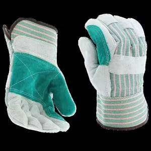 2025 vache fendue industrielle robuste jardin résistant aux coupures sécurité protection chauffée travail main gants en cuir de qualité supérieure - Product Image 4