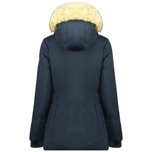 Parkas d'hiver pour femmes de haute qualité et tendance, respirantes, couleur unie, chaudes, à capuche, décontractées, fermeture éclair, doublure en laine avec OEM - Product Image 2