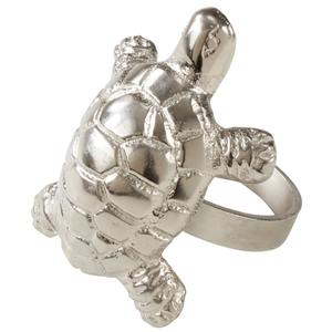 ห่วงรัดผ้าเช็ดปากทองเหลืองสีเงินดีไซน์รูปเต่าที่สวยงามเหมาะสำหรับตกแต่งโต๊ะงานปาร์ตี้ของตกแต่งบ้านและรับประทานอาหารจากอินเดีย - Product Image 1