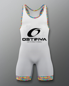 ชุดซิงเกิลเล็ตสำหรับนักมวยปล้ำผู้ใหญ่ ลายโลโก้แบบกำหนดเอง ปี 2026 พิมพ์ลายด้วยความร้อน ผ้าสแปนเด็กซ์/โพลีเอสเตอร์ ป้องกันการหดตัว สำหรับศิลปะการต่อสู้ - Product Image 5