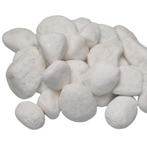 Meilleure vente galets de pierre naturelle blanche neige dégringolée en gros prix bon marché pour l'aménagement paysager extérieur décoration d'aquarium - Product Image 5