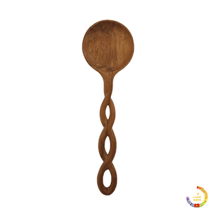 <b>Wooden</b> spoon natural acacia wood <b>cooking</b> and serving <b>utensil</b> handmade kitchen tool from Vietnam - Product Image 6