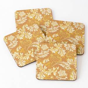 Hot Selling Wood Coaters square with Printed Tea Serving <b>Coasters</b> 4 Pieces <b>Set</b> Hot Selling Home Kitchen Kitchen Supplies - Product Image 5