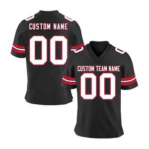 Benutzer definierte American Football Jersey Top Patch Sublimation Siebdruck Siebdruck Top Jugend Fußball Trikots - Product Image 2