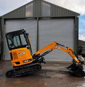 Mini-excavatrice JCB 25Z-1 de 2,5 tonnes à rotation zéro, 18,4 kW, diesel, hydraulique, compacte, pour travaux de construction - Product Image 2