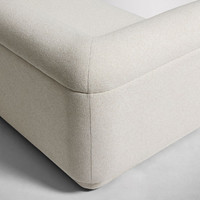 Ensemble de canapés modulaires extensibles Bogart en tissu avec pieds en bois pour salon et chambre à coucher de la villa