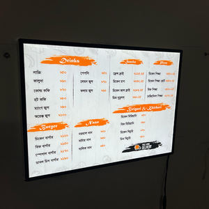 กล่องไฟโฆษณารูปทรงสี่เหลี่ยมผืนผ้า LED แบบบางพิเศษพร้อมคุณสมบัติการตกแต่ง - Product Image 3