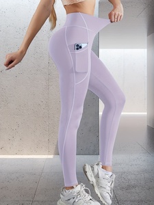 Wholesale <b>Slim</b> Fit High Waist Yoga <b>Leggings</b> for Women Seamless Stretch Gym Workout Fitness Training Pants Tummy Control Athletic - Product Image 4