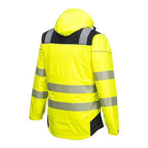 Chaqueta de Invierno de Seguridad Reflectante de Alta Visibilidad, de Poliéster de Primera Calidad, con Capucha Oculta, Acolchada e Impermeable - Product Image 5