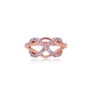 High Quality Handmade 925 Sterling Silver Infinity Rose <b>Gold</b> Plated Natural Bezel Setting Wedding <b>Vintage</b> Classic <b>Ring</b> Best - Product Image 1
