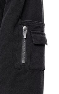 แจ็คเก็ตบอมเบอร์ผ้าแคนวาสหนาคุณภาพสูงสำหรับทุกเพศ  ปักโลโก้ตามสั่ง  ตกแต่งด้วยงานปักด้านหน้า  ขายส่งสำหรับฤดูหนาว - Product Image 6