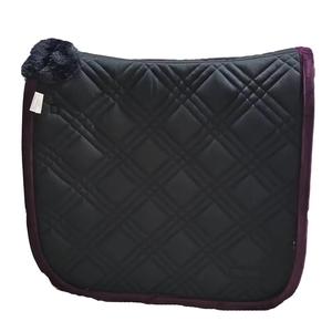 Juego de almohadillas negras para SILLÍN de doma equina, combinación perfecta para saltar y estilos occidentales, diseño de sublimación relleno de algodón - Product Image 1