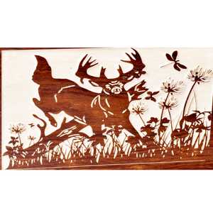 Caja de cremación de palisandro para cenizas humanas Árbol DE LA VIDA Ciervo Urna personalizada para mascotas Entierro hecho a mano - Product Image 3