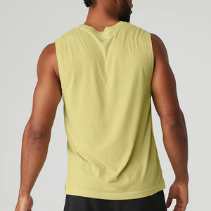 Débardeur musculaire pour homme 100% coton Séchage rapide Respirant Gym Débardeur décontracté élégant - Product Image 4