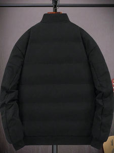 Manteau en duvet 100% polyester respirant personnalisé pour hommes vêtements d'hiver pour hommes veste bouffante vêtements décontractés veste de baseball pour hommes - Product Image 5