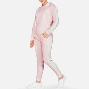 Conjunto Deportivo para Mujer, Personalizado, de Algodón, Felpa Francesa, Pantalones Deportivos Casuales de Punto, Sudadera con Capucha, Chándal - Product Image 4