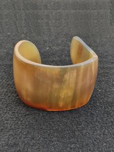 Bijoux en corne de buffle naturelle bracelet manchette en corne bijoux de mode de créateur de style vintage purement artisanal - Product Image 5