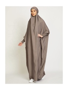Traditional <b>One</b>-<b>Piece</b> for Jilbab Abaya Robe for Women Hooded <b>Prayer</b> <b>Dress</b> Smocking Sleeve Modesty Clothing Inspired Dubai Muslim - Product Image 4