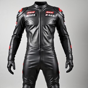 Traje de motorista de cuero al por mayor para motos y carreras de coches, colores y logotipos personalizables - Product Image 5