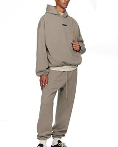 Sweat-shirt à capuche unisexe en molleton épais 100% coton, logo personnalisé brodé, molleton français de haute qualité pour hommes et femmes - Product Image 3