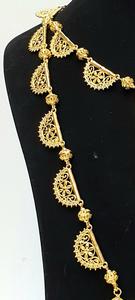 New Fashionable 24KT Gold Plated Women's Pendant <b>Necklace</b> Set <b>Arabic</b> Style Fine Jewelry for Weddings & Parties - Product Image 6