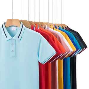Polo de golf de poliéster transpirable ajustado con logotipo personalizado al por mayor para hombre diseño de patrón sólido - Product Image 2