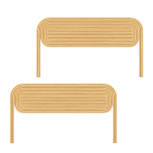 Meubles de chambre à coucher d'hôtel Tête de lit Alur moderne avec un design artistique simple Rotin Matériaux de haute qualité avec couleur naturelle - Product Image 3