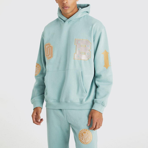 2025 Custom Made Hooded Casual Men's Tracksuit Breathable Printed Jogging Set Winter OEM Service Customized Design Sweat Suit - Product Image 5