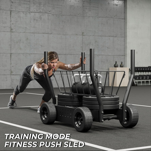 Equipo de gimnasio comercial <span class=keywords><strong>Push</strong></span> and Pull Training Power Training Tank Trineo con cesta Rueda Entrenamiento de pesas Trineo de entrenamiento - Product Image 5