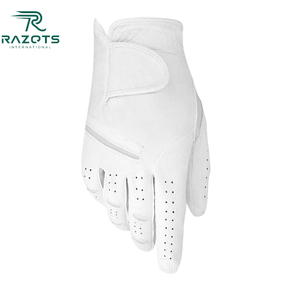 Guantes de golf de piel de oveja Cabretta de alta calidad con agarre de muñeca Protección UV y características impermeables Uso OEM para manos - Product Image 6