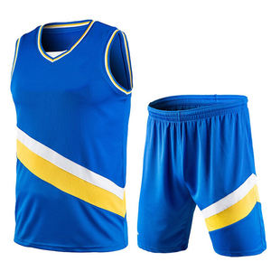 Dernier modèle Maillot de basket-ball et tissu court en polyester respirant Impression sergé Vêtements d'équipe sportive de COSH - Product Image 1