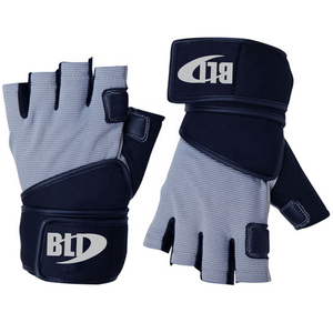 Guantes de Levantamiento de Pesas BLD Antideslizantes y Transpirables de Medio Dedo con Correa de Muñeca Ajustable, Equipo de Gimnasio y Fitness Unisex de Cuero PU - Product Image 3