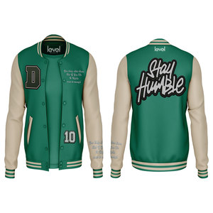 Veste en laine d'hiver de haute qualité pour hommes, coupe-vent, chaude, style universitaire de baseball avec tigre brodé, polaire High Street - Product Image 3