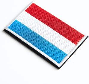 Le drapeau du pays du Luxembourg Patch emblème national brodé fer sur, patch drapeau luxembourgeois brodé Applique - Product Image 2