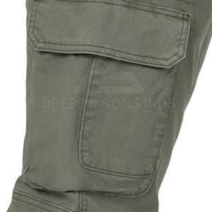 Nouveau design – Pantalon cargo léger pour homme, 100 % coton, coupe droite, taille mi-haute, haute qualité - Product Image 4
