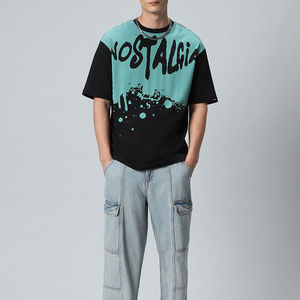 Camiseta de Hombre de Primera Calidad, Estampada Personalizada, Lavada al Ácido, Talla Grande, Manga Corta, 100% Algodón, Tejido Suave, 300g, Ligera, Estilo Vintage - Product Image 4