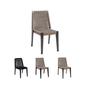 आधुनिक आउटडोर एल्यूमीनियम पक्ष की कुर्सियों पानी-प्रूफ गार्डन रस्सी रतन वेवे रेस्तरां फर्नीचर के लिए टेबल - Product Image 3