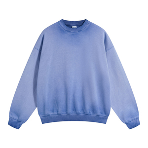 Streetwear Heavyweight Vintage 100% coton Surdimensionné Unisexe Hommes Vintage Acid Wash Sweatshirts - Product Image 4