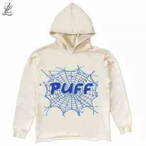 Sudaderas con capucha de alta calidad personalizadas Sudadera con capucha de algodón con logotipo personalizado sin bordes cortados para hombres - Product Image 1