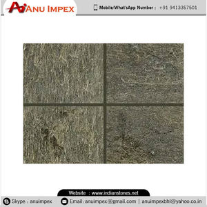 Azulejo de piedra natural verde Jeera, pizarra atractiva para hoteles, superficie dividida pulida, opción eterna para casa, lugar comercial - Product Image 6