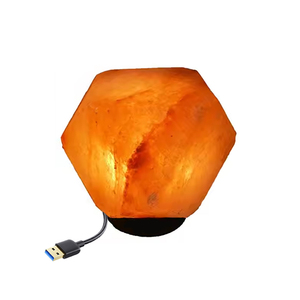 โคมไฟเกลือหิมาลายัน USB ปรับความสว่างได้โคมไฟคริสตัลหินสีชมพูโคมไฟกลางคืนรักษาธรรมชาติ - Product Image 5