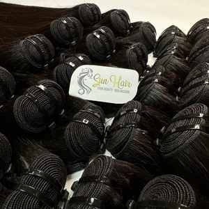 Extensiones de Cabello Humano Vietnamita de Sun Hair Company, Cabello Virgen con Cutícula Completa y Alineada, Doble Trama - Product Image 4