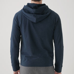 Sweat à capuche zippé en éponge française pour hommes sweats à capuche en coton bio sweat à capuche zippé sweat-shirt personnalisé avec capuche - Product Image 1