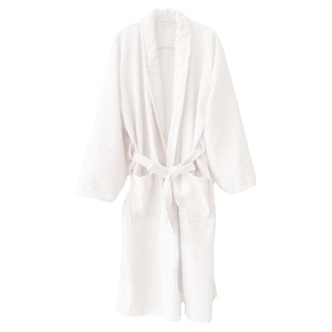 Venta al por mayor de alta calidad, bata larga de algodón con diseño de Spa y batas de baño, albornoz de gofres de doble capa con diseño de logotipo personalizado OEM para mujer - Product Image 6