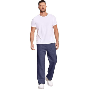 Tendance 2025 léger 100% coton Baggy Joggers pantalons de survêtement surdimensionnés Logo personnalisé Streetwear pantalon hommes femmes Gym Fitness - Product Image 5
