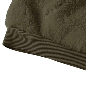 Sweat à capuche athlétique Sherpa pour hommes de qualité supérieure sweat-shirt de plein air en polaire lourde manteau de sport avec poche - Product Image 4