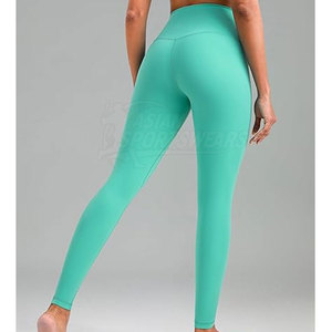 High Comfort Eco-Friendly Casual Breathable Knitted Slim Fit <b>Women</b> <b>Leggings</b> with Quick Dry Fabric for Gym Sessions - Product Image 2