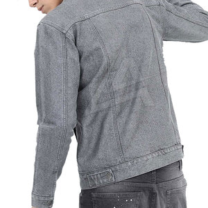 OEM Services High Quality Custom Design <b>Men</b> Jeans <b>Jacket</b> New Design Jeans <b>Jacket</b> for <b>Men</b> - Product Image 4