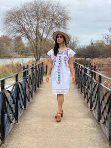 Femmes taille libre été robes décontractées nouveaux Styles de mode Sexy genou longueur broderie volants dentelle Mini manches Floral Floral - Product Image 6